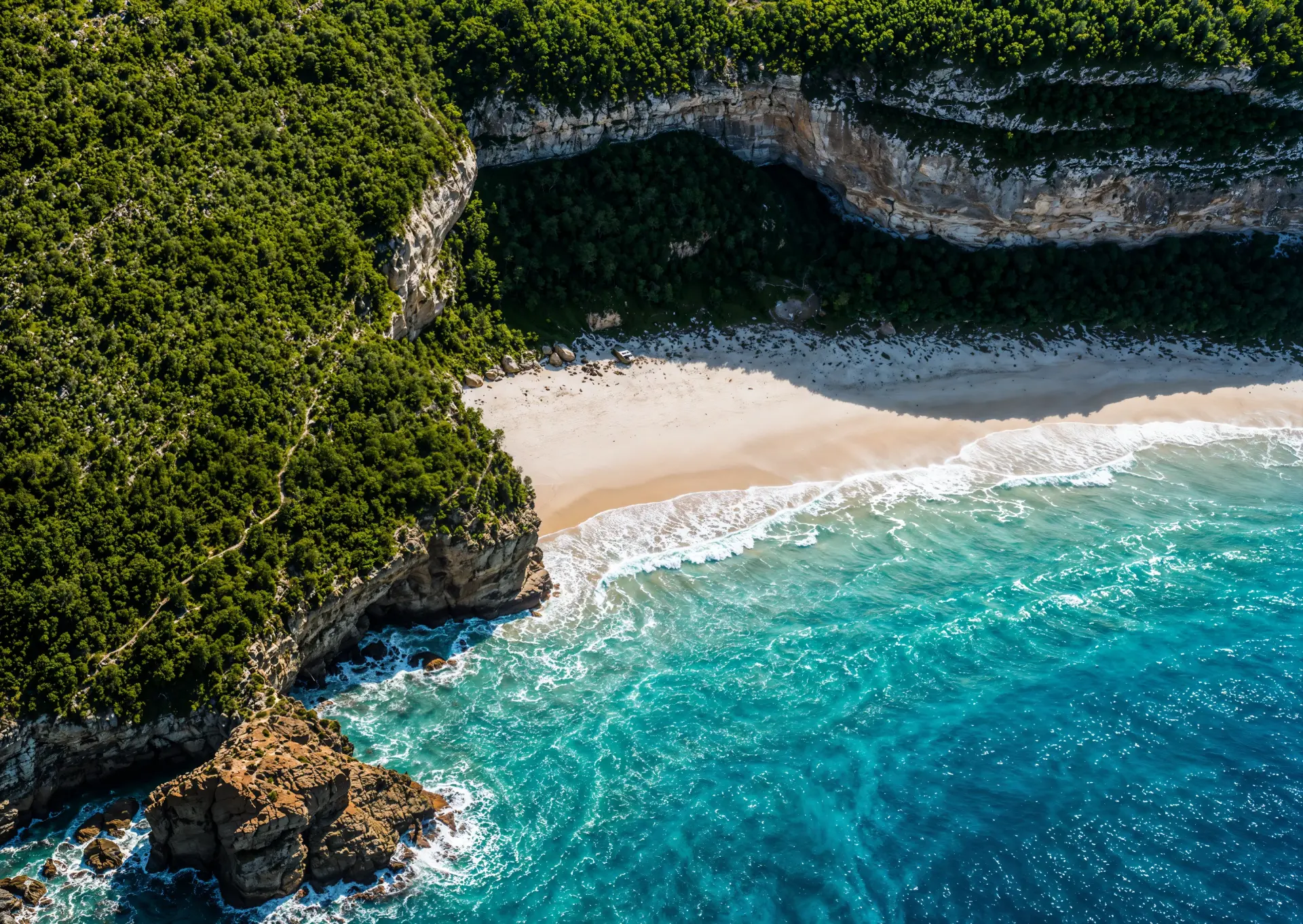 Ghosties Beach Caves
